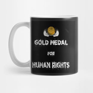 Gold Medal for Human Rights  Award Winner 3D Mug